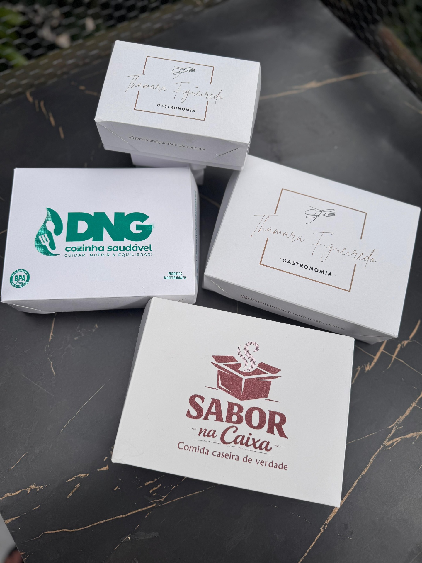 Caixas para marmita premium personalizadas com a marca do cliente